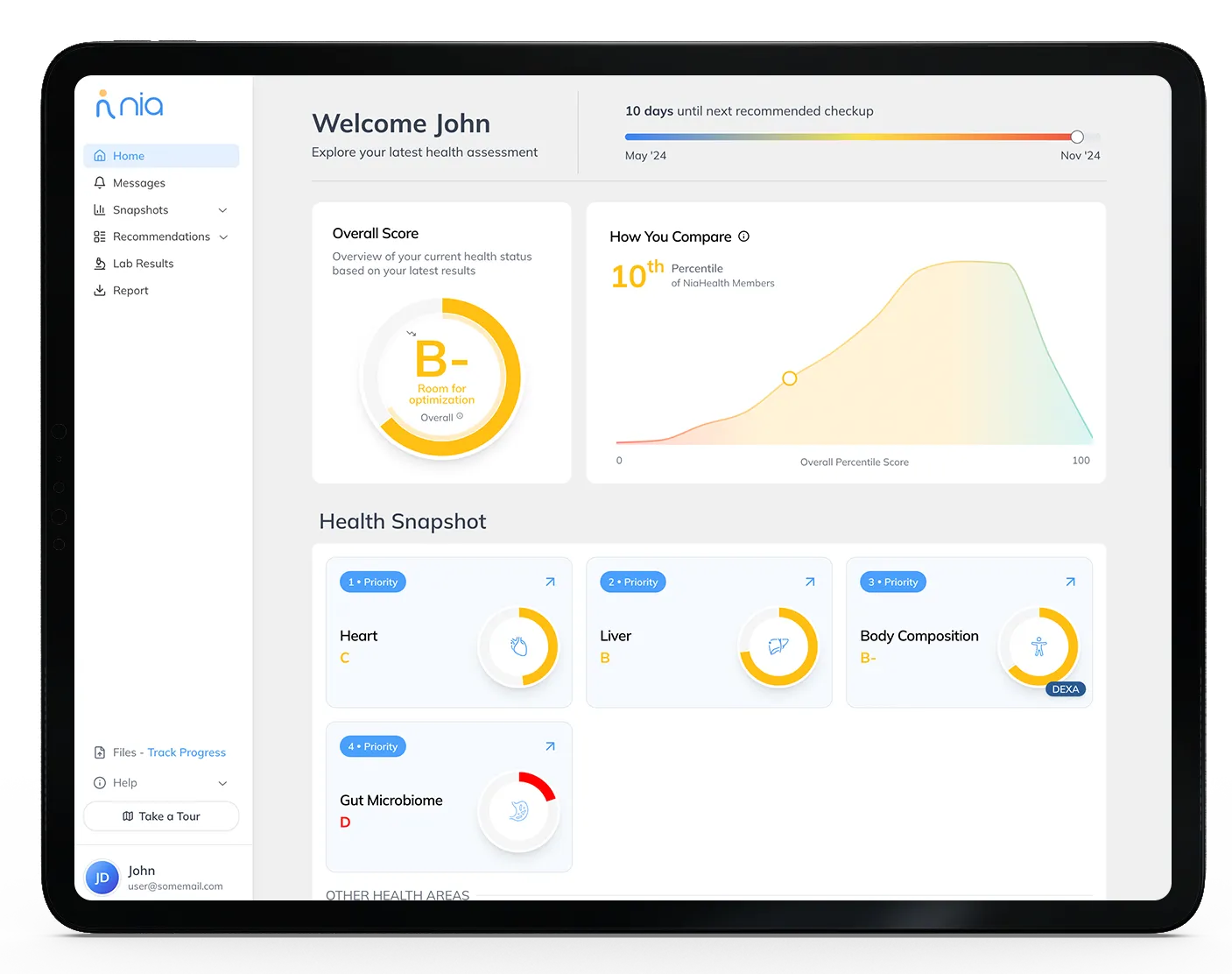 NiaHealth Dashboard